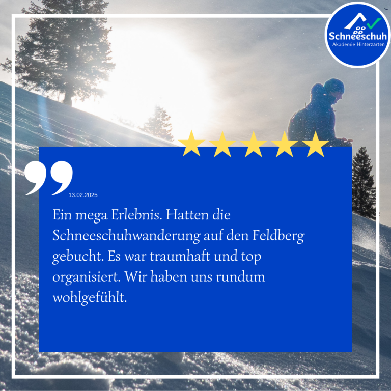 Schneeschuhwanderer im Gegenlicht